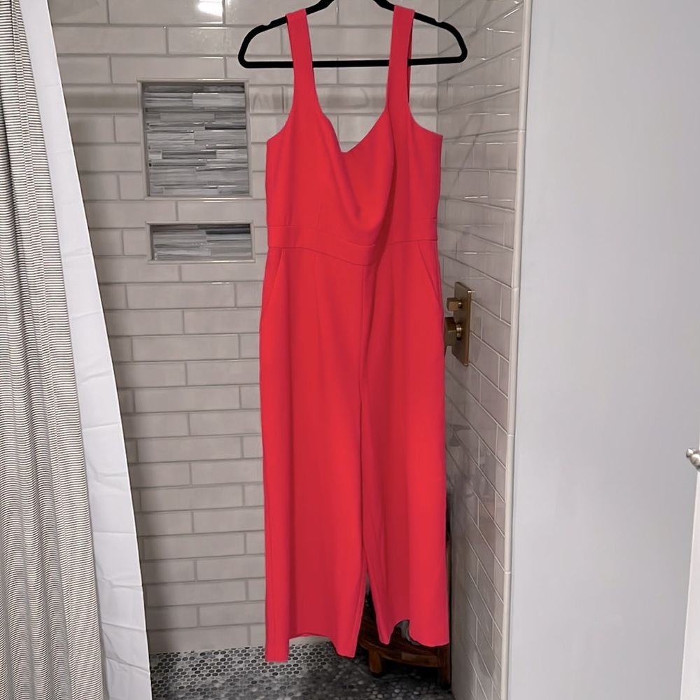 Chelsea28 Square Neck Crop Jimpsuit